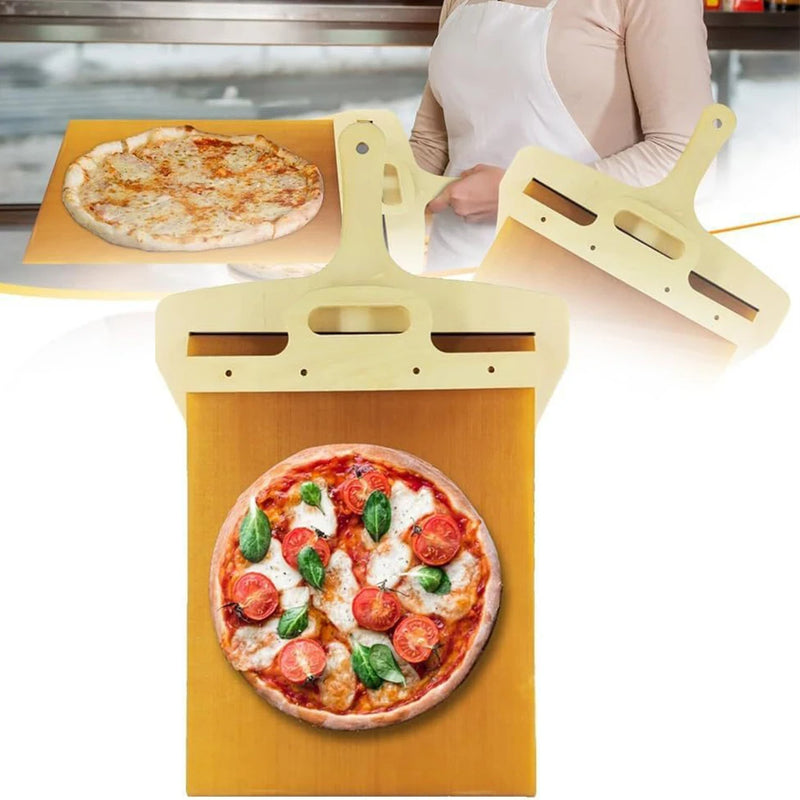sliding pizza shovel transfer board, view 2 - MRSLM