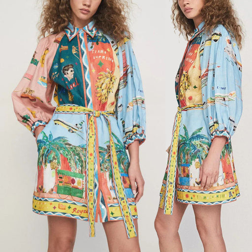casual loose A-line dress - MRSLM