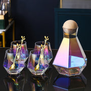 heat-resistant rainbow glass cup set, view 5 - MRSLM