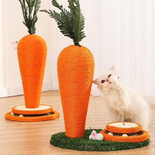 carrot sisal rope cat scratching post - MRSLM