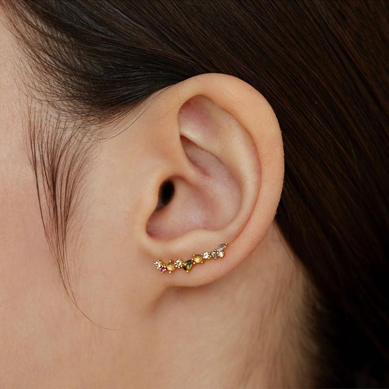 zircon geometric drop ear clips - MRSLM