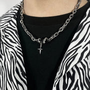 Black zircon multi-layer winding necklace, view 5 - MRSLM