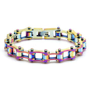 men's titanium steel bicycle chain bracelet, view 10 - MRSLM