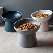 elevated ceramic pet bowl, view 10 - MRSLM