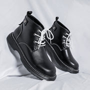 men's leather ankle boots for outdoor work, view 2 - MRSLM