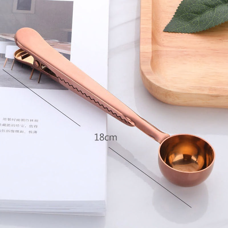 coffee scoop with clip, view 3 - MRSLM
