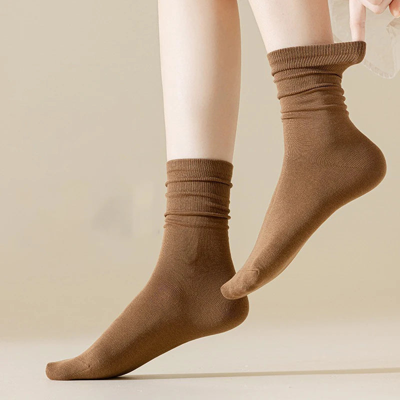 4 pairs women's loose cotton socks, view 11 - MRSLM
