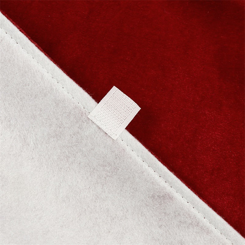red christmas tree skirt, view 4 - MRSLM