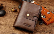 double zipper leather purse, view 3 - MRSLM