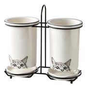ceramic chopstick holder, view 4 - MRSLM