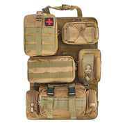 Tactical car seat organizer with Molle pouches - MRSLM