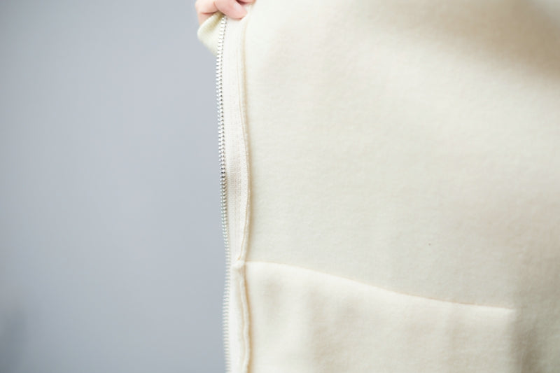 women's plus size fleece hooded zip coat, view 8 - MRSLM