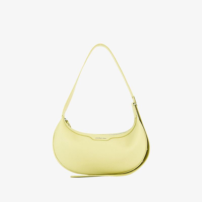 Leather baguette shoulder bag, view 7 - MRSLM