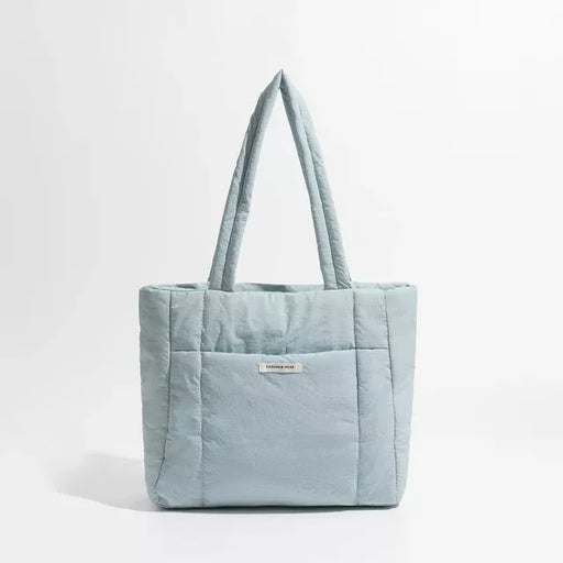 quilted puffy cotton tote bag - MRSLM
