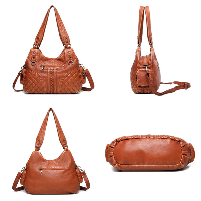 PU leather crossbody bag for women, view 8 - MRSLM
