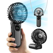 foldable handheld fan, view 3 - MRSLM