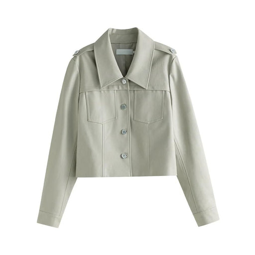 retro PU leather jacket, view 2 - MRSLM