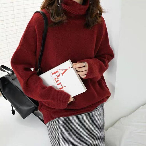 turtleneck cashmere blend sweater for women - MRSLM