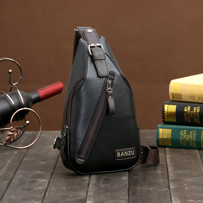 men's chest pack shoulder bag, view 3 - MRSLM
