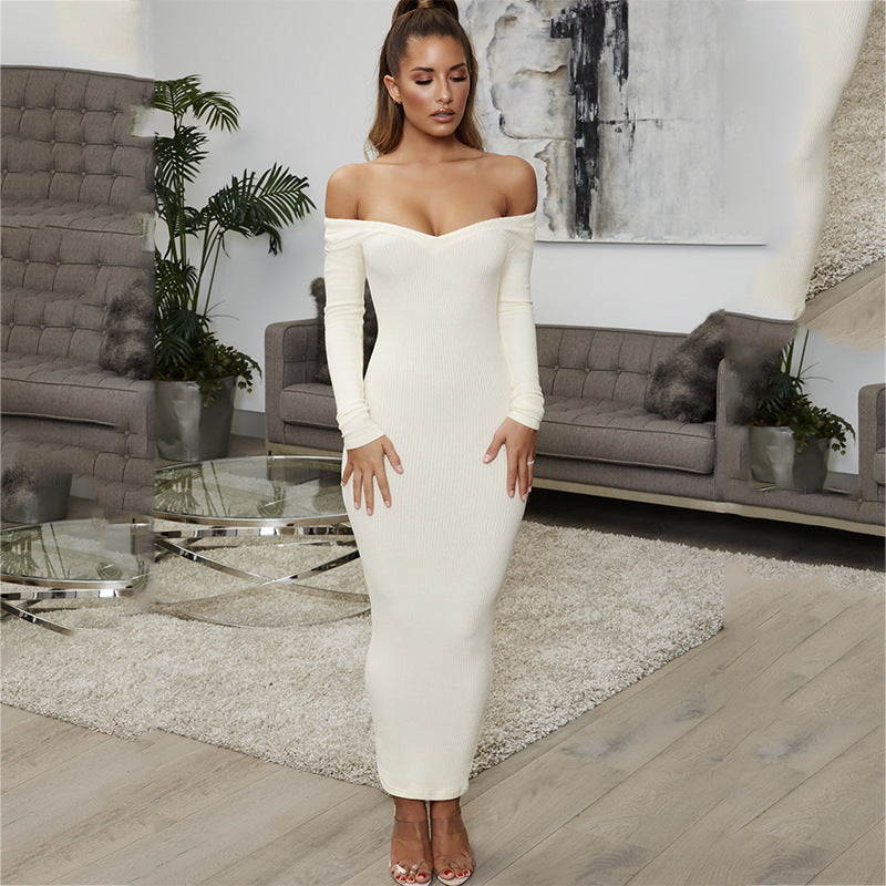 Women's cotton ribbed maxi dress, view 6 - MRSLM