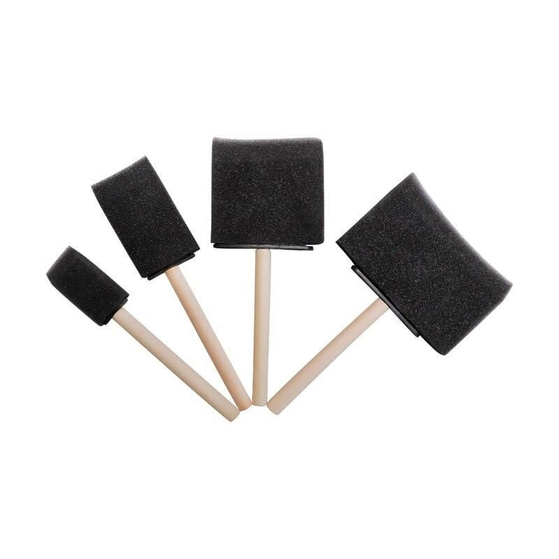 car vent detailing brush with wooden handle, view 2 - MRSLM