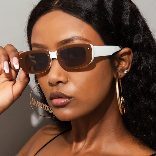 candy color rectangle sunglasses - MRSLM
