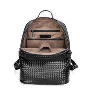 braided men's leather backpack, view 4 - MRSLM