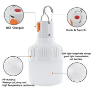 rechargeable LED outdoor lantern, view 7 - MRSLM