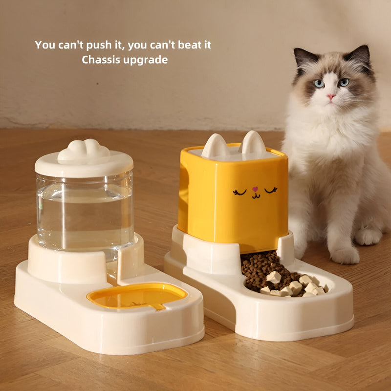 automatic pet water feeder and food container, view 7 - MRSLM