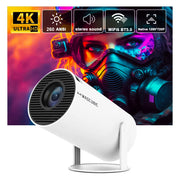 4k wifi6 portable home cinema projector, view 3 - MRSLM