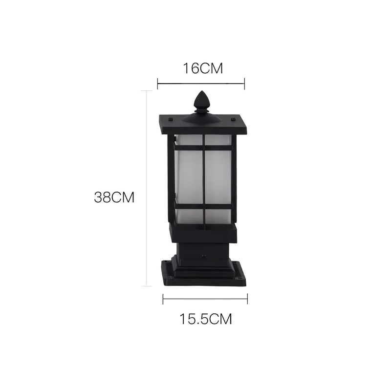 outdoor wall column light, view 2 - MRSLM