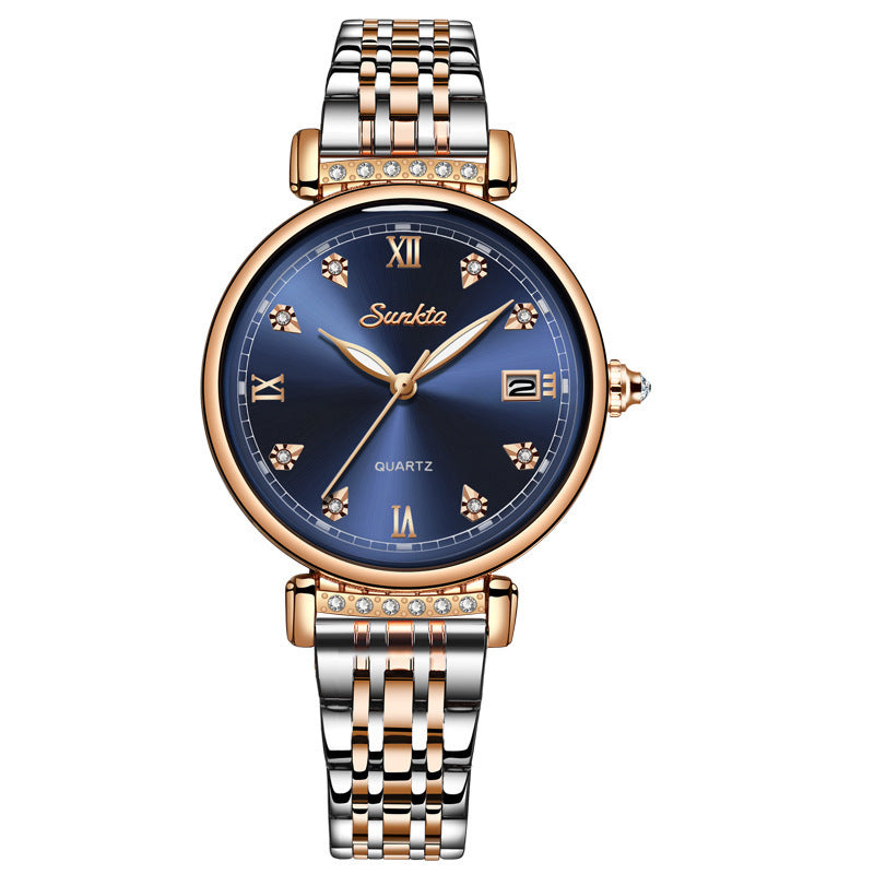 ladies quartz watch with calendar, view 7 - MRSLM