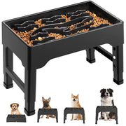 adjustable elevated dog bowls with slow feeder - MRSLM