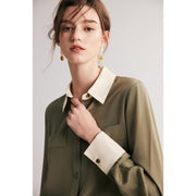 women's silk dress shirt, view 22 - MRSLM