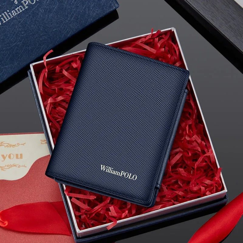 men's short leather wallet - MRSLM