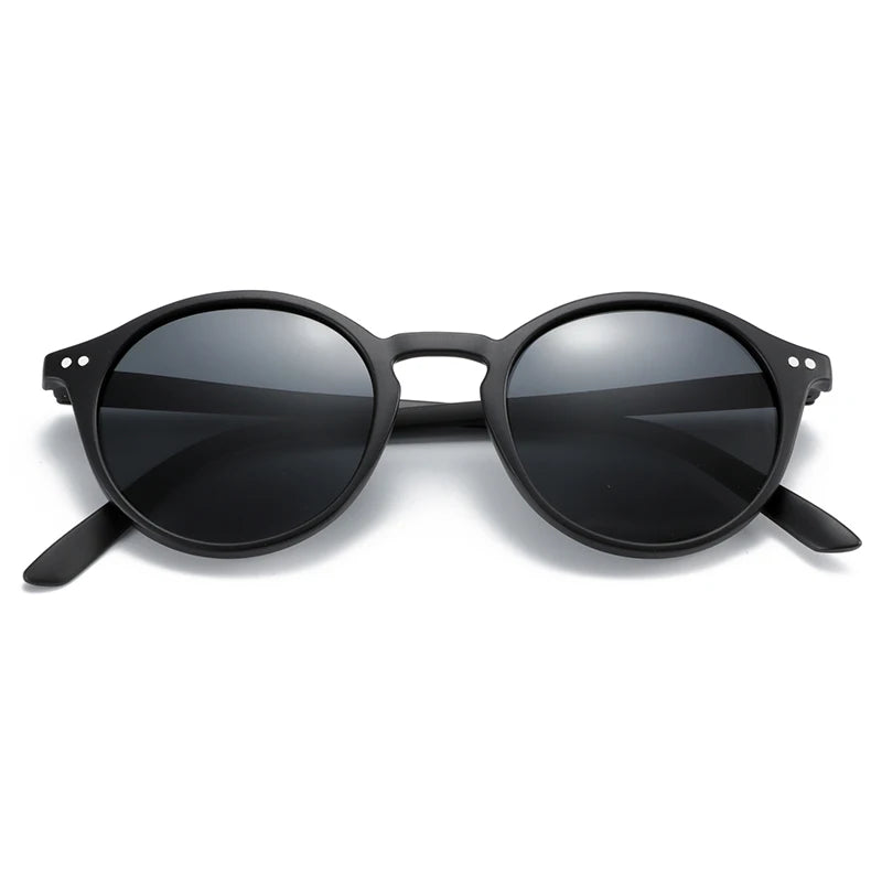 retro round polarized sunglasses, view 2 - MRSLM