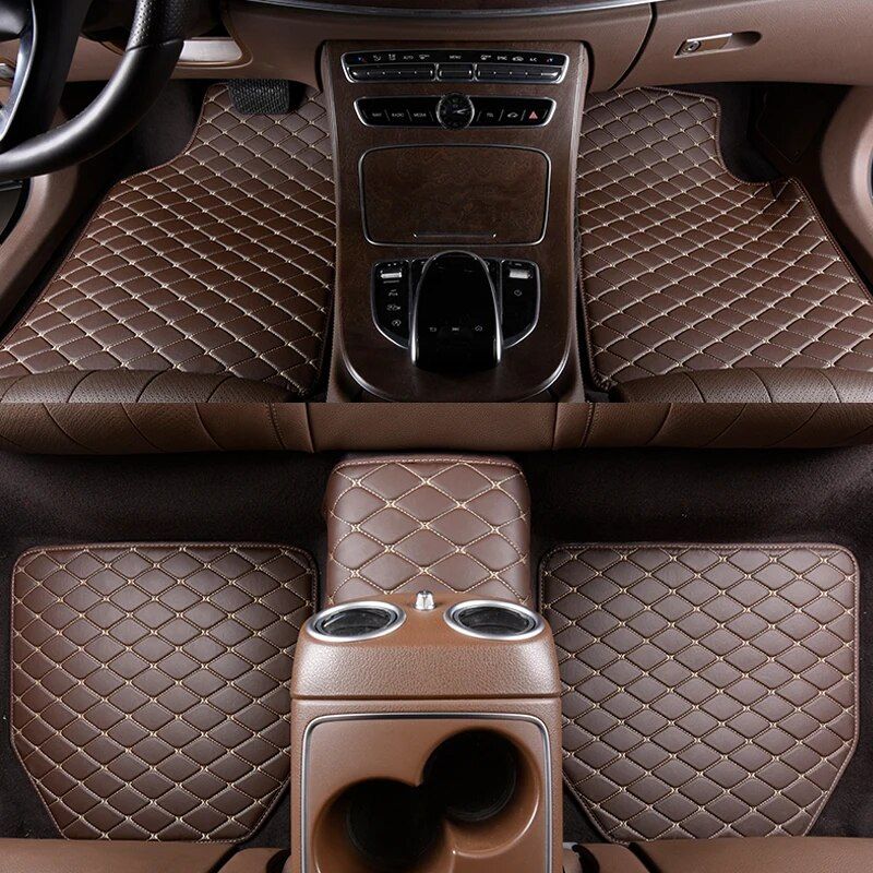 Universal leather car floor mats, view 11 - MRSLM