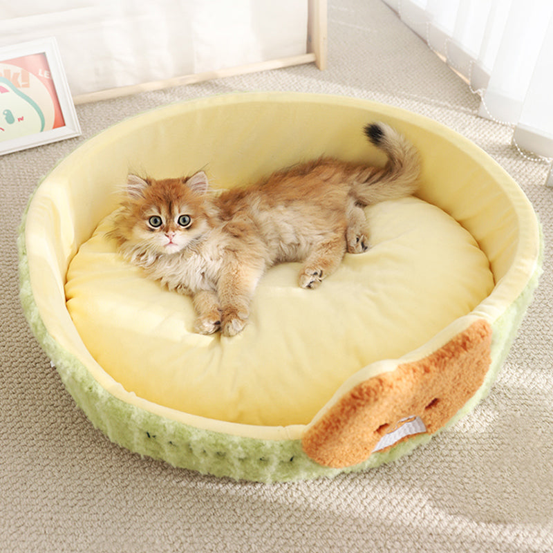 cozy pet bed for cats and small dogs, view 3 - MRSLM