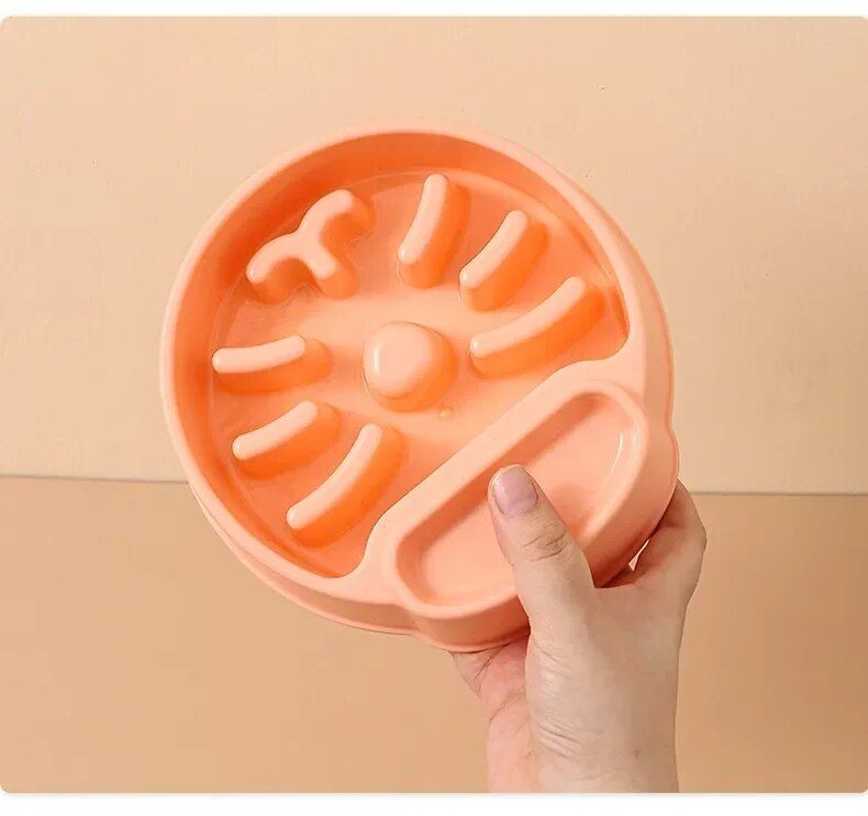 slow feeder pet bowl, view 3 - MRSLM