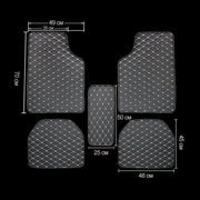 Universal leather car floor mats, view 12 - MRSLM