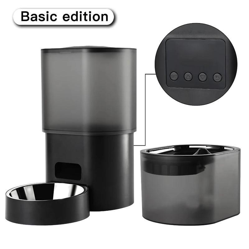 Smart WiFi automatic cat feeder and water dispenser, view 2 - MRSLM
