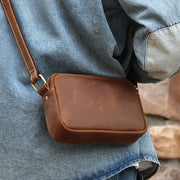 men's retro leather shoulder bag - MRSLM