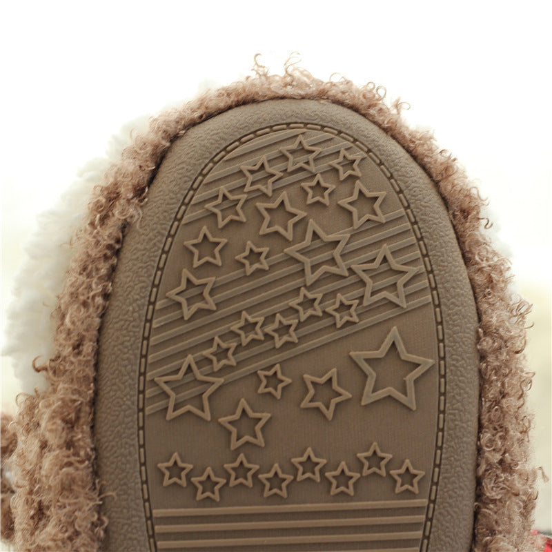 women's suede winter flip-flops, view 5 - MRSLM