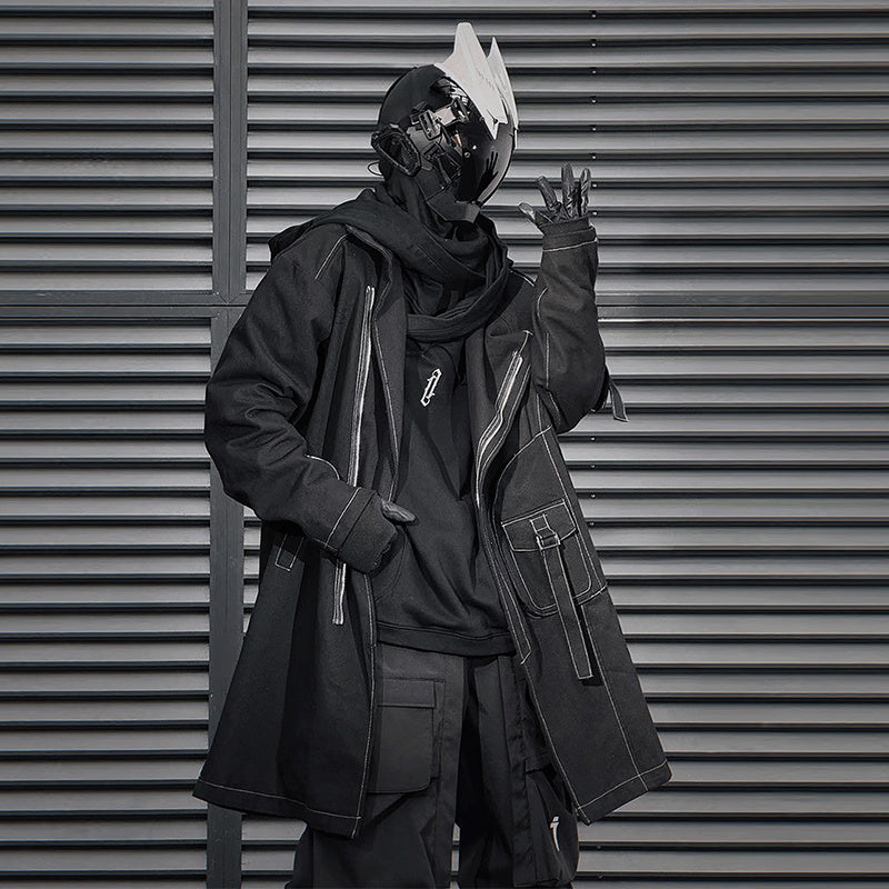 irregular trench coat, view 3 - MRSLM