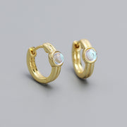 round silver earrings, view 6 - MRSLM