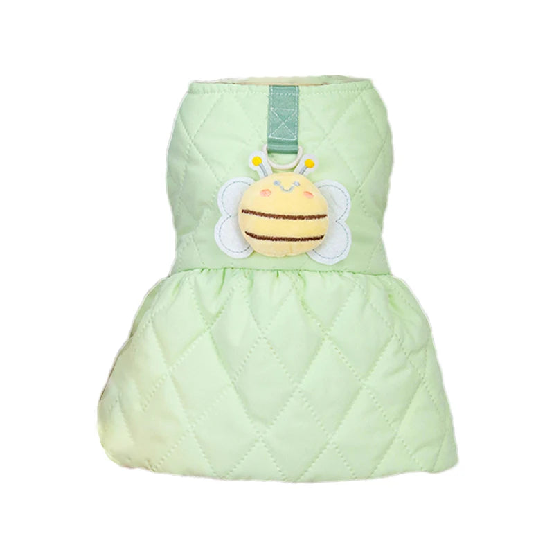 winter princess dog dress, view 2 - MRSLM
