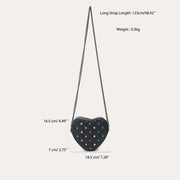 heart shaped crossbody bag, view 7 - MRSLM
