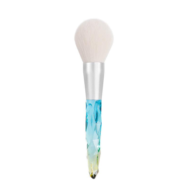 crystal handle powder makeup brush, view 2 - MRSLM