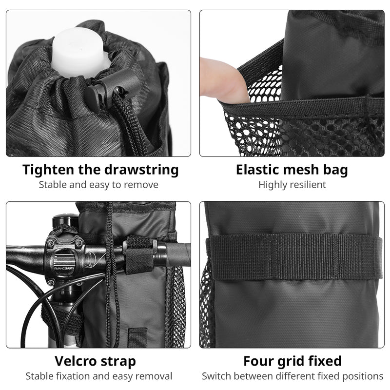 insulated cycling bottle carrier bag, view 6 - MRSLM