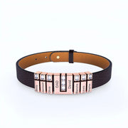 men's faux leather cord bracelet, view 6 - MRSLM